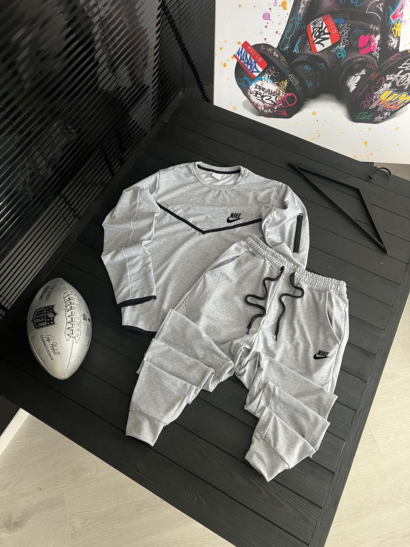 Комплект реглан + штани Nike бавовняний демісезонний актуальний та повсякденний для активного відпочинку костюм