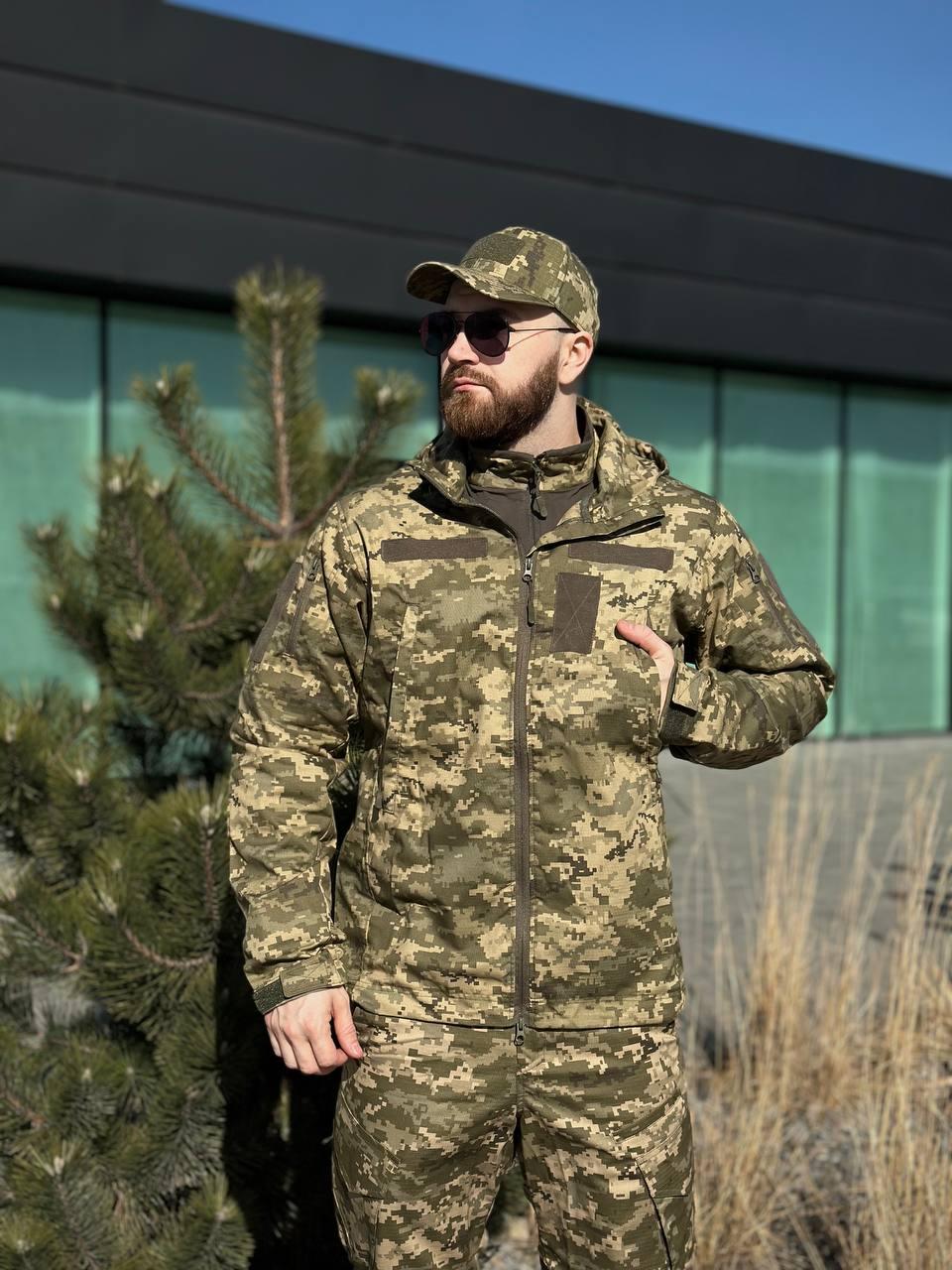 Легка Весняна Куртка Піксель Hunter De Lux TWILL mm14 Military