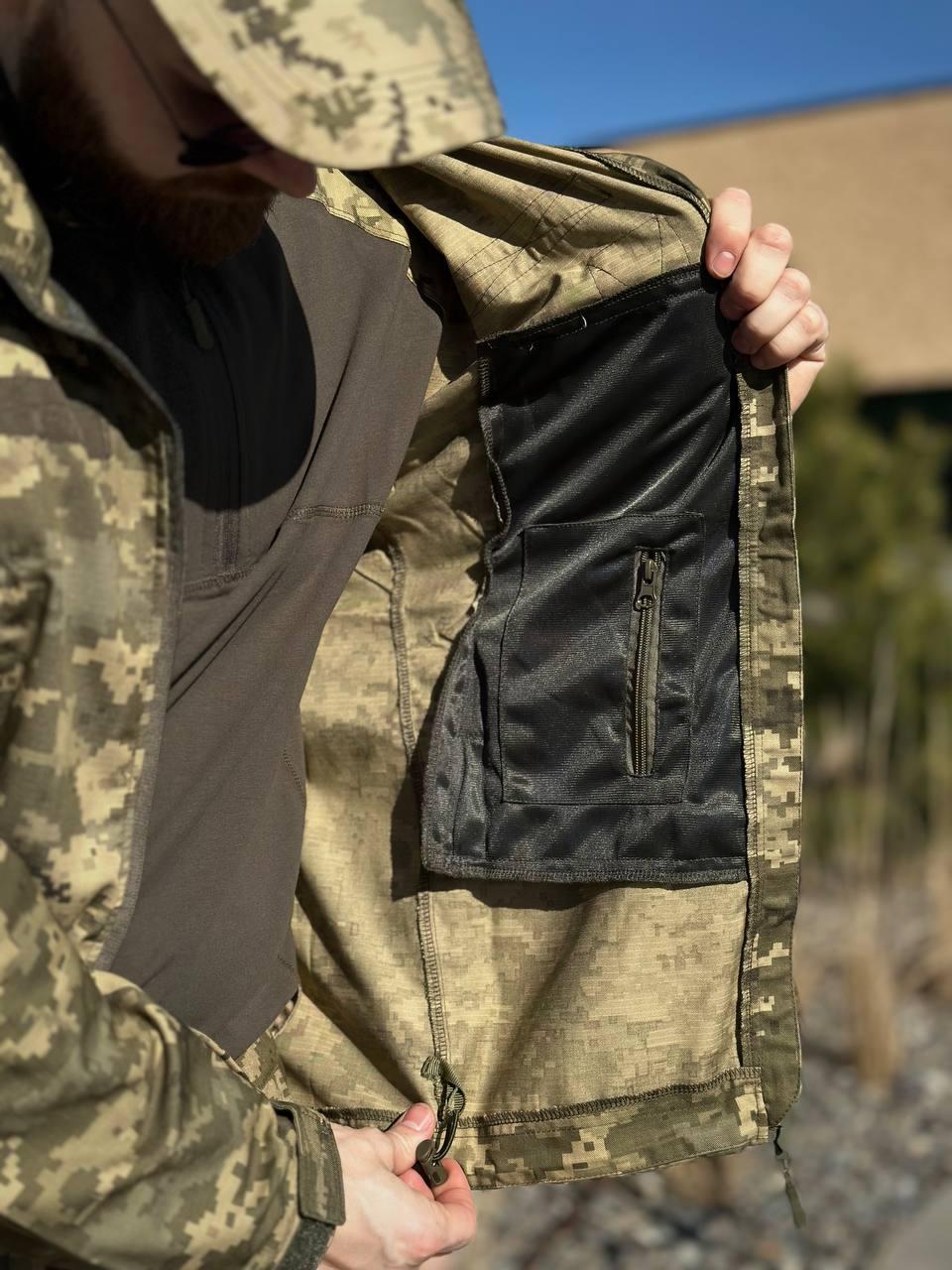 Легка Весняна Куртка Піксель Hunter De Lux TWILL mm14 Military - фото 2