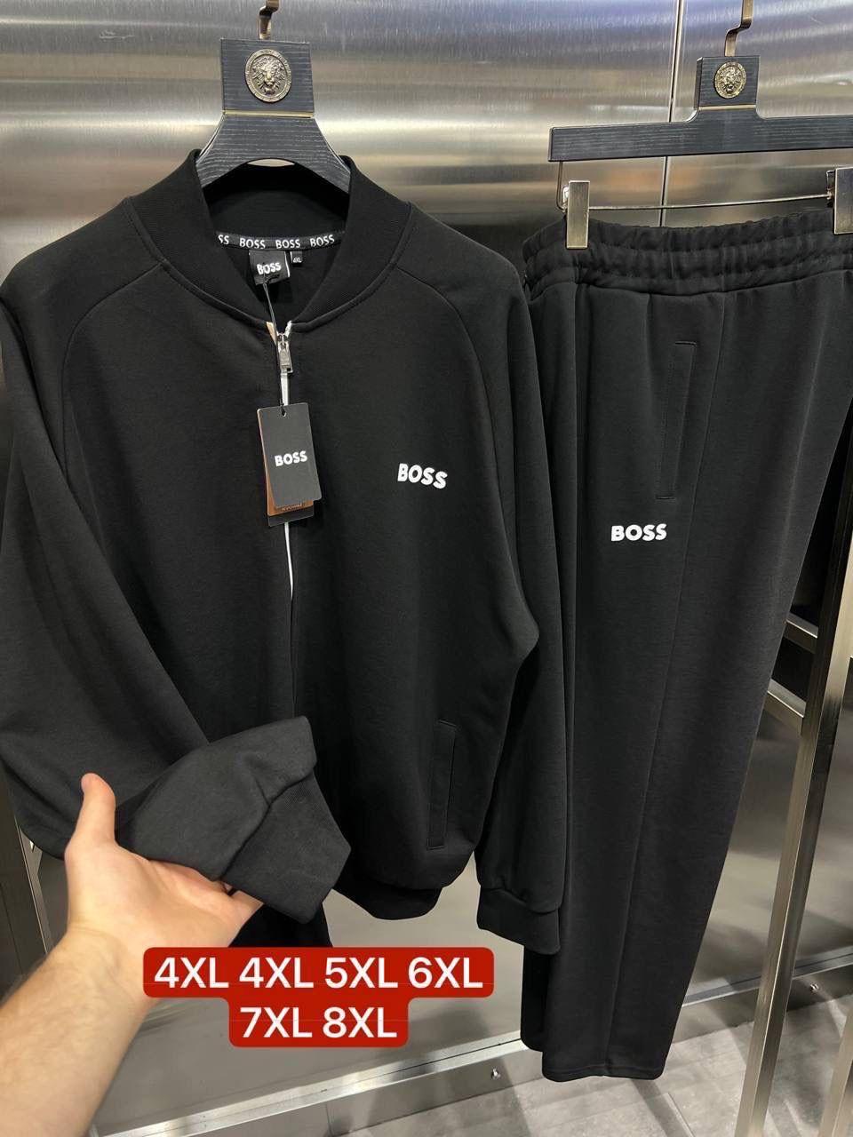 Костюм Boss мужской трикотажный демисезонный модный и трендовый в уличном стиле комплект