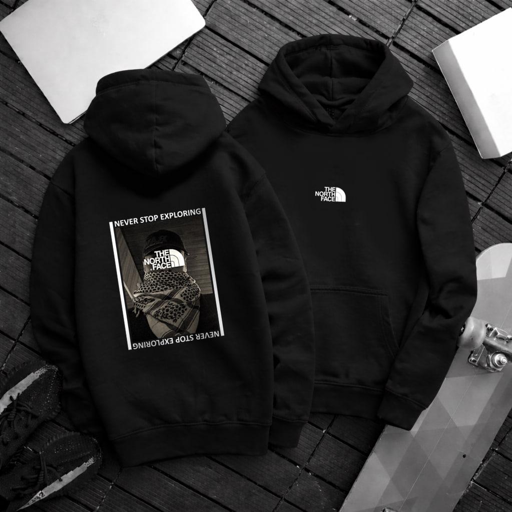Худи Петля The North Face мужское хлопковое всесезонное универсальное и трендовое с капюшоном в уличном стиле