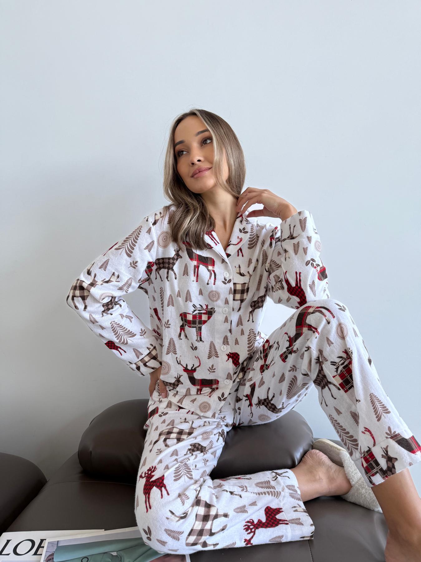 Домашня жіноча піжама COSY "Норді"(сорочка+штани) NEW - фото 3