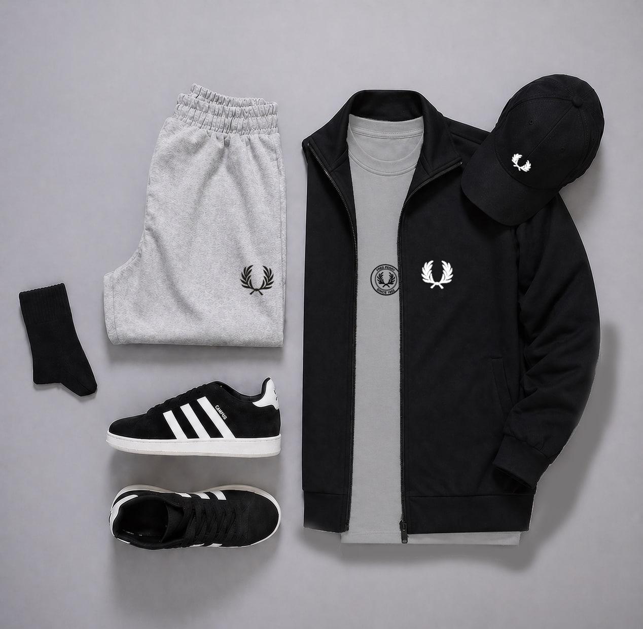 Весняний сет Fred Perry для повседневной носки костюм комплект одежды
