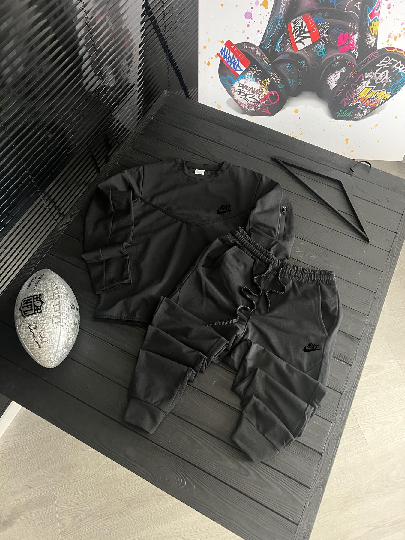 Комплект реглан + штани Nike бавовняний демісезонний стильний та практичний для повсякденного носіння костюм