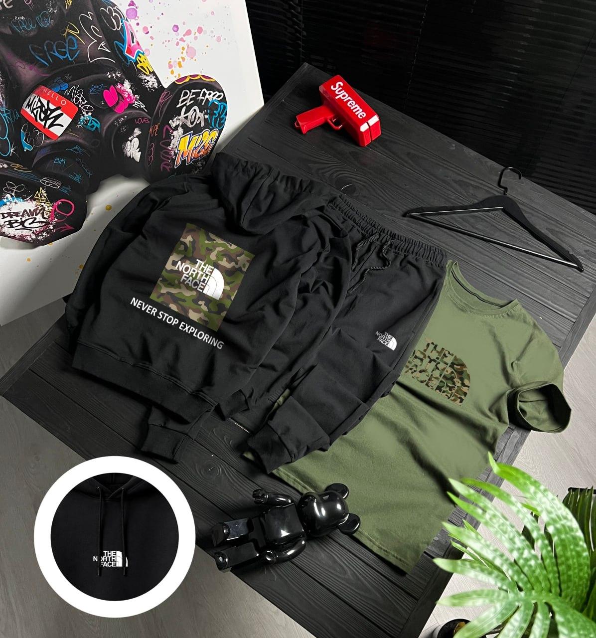 Сет худи 3 в 1 The North Face для активного отдыха костюм комплект одежды