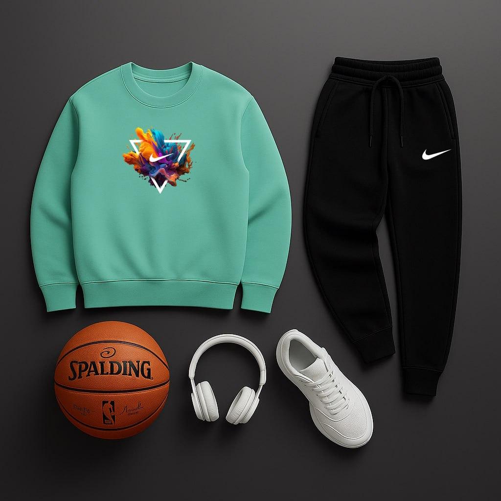 Зимние комплекти свитшот Nike на прогулку костюм
