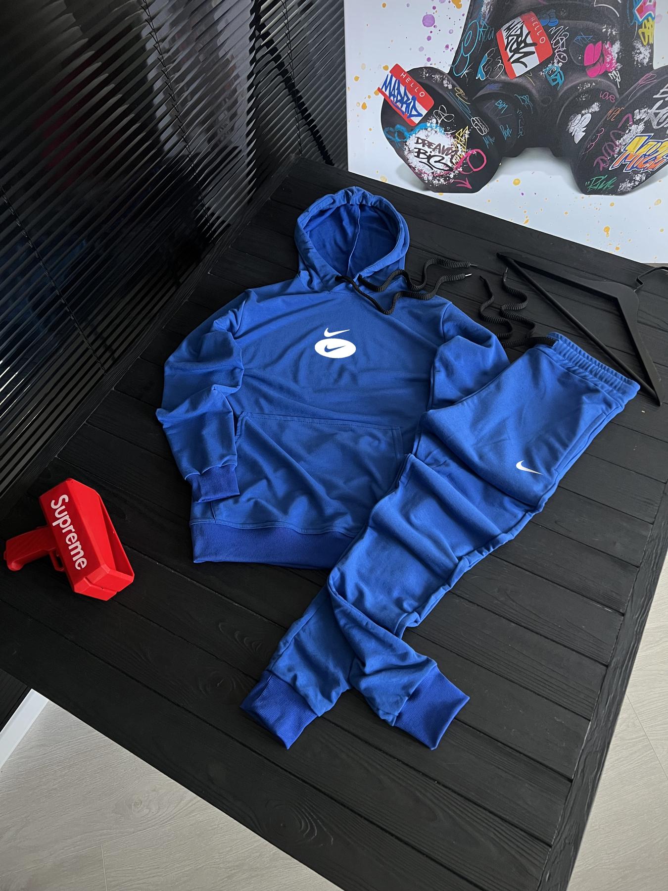 Комплект худи Nike трикотажный демисезонный модный и базовый для активного отдыха костюм