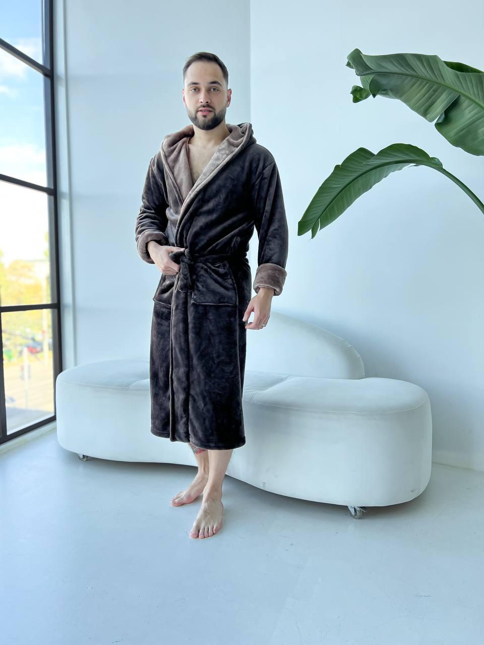 Халат чоловічий DO2592/2 (Коричневий)