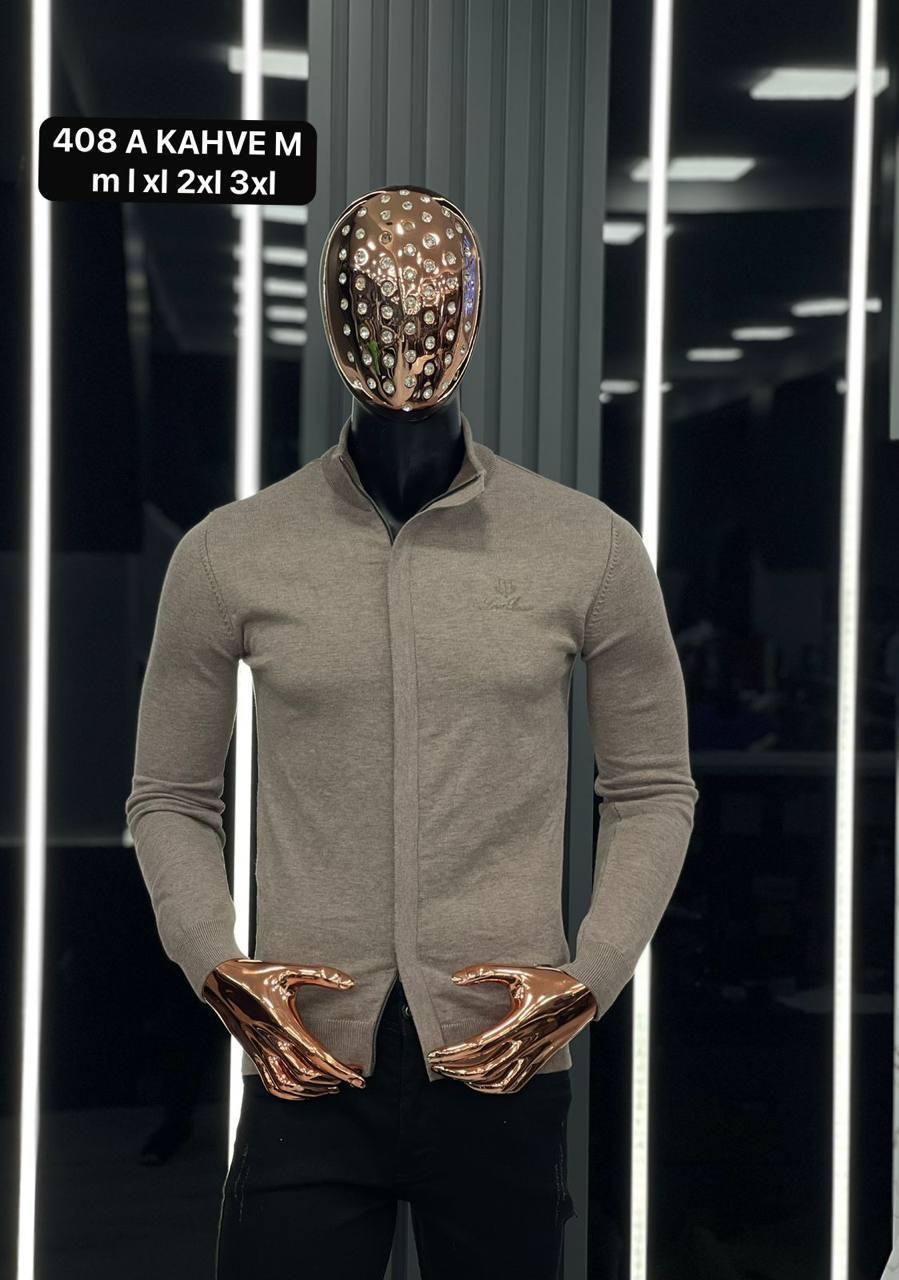 Джемпер на молнии Loro Piana беж трикотажный демисезонный качественный и актуальный для офиса свитер кофта