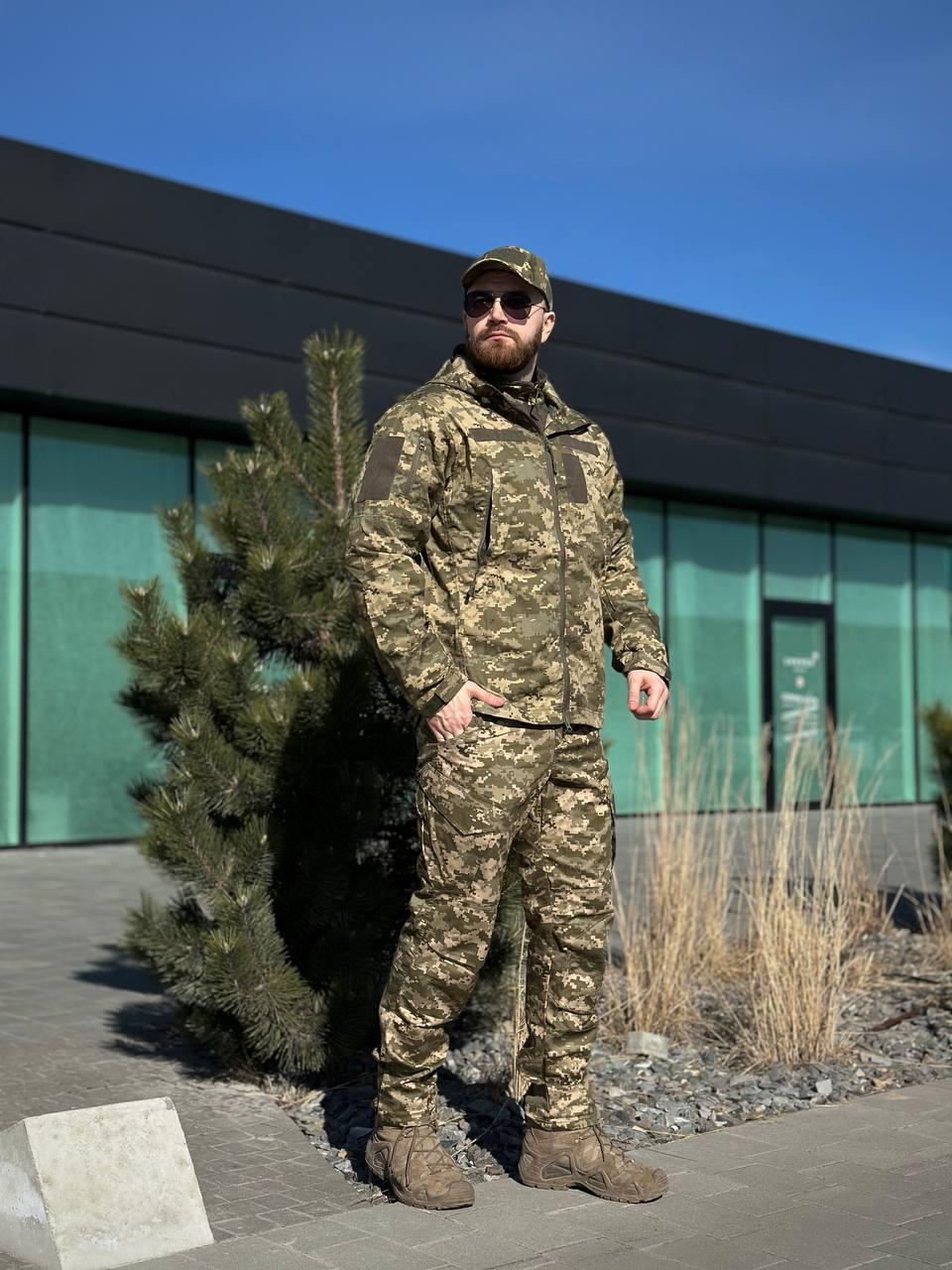 Легка Весняна Куртка Піксель Hunter De Lux TWILL mm14 Military - фото 10