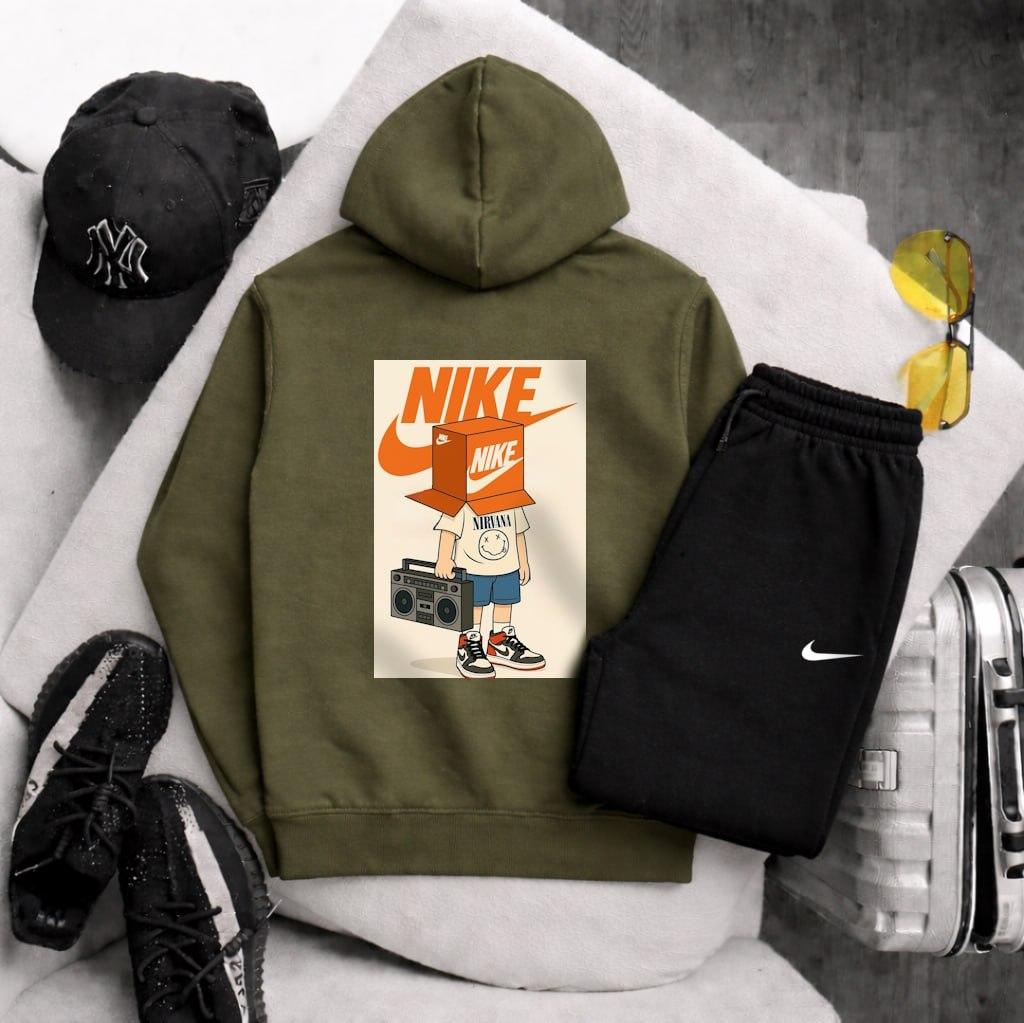 Весняний комплект Nike хлопковый качественный для активного отдыха костюм