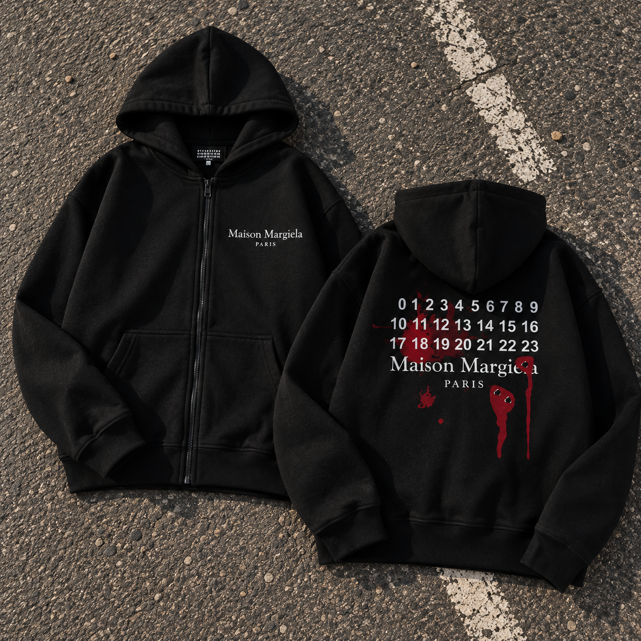 Зіп-худі Maison Margiela ZMM003 (Чорний)