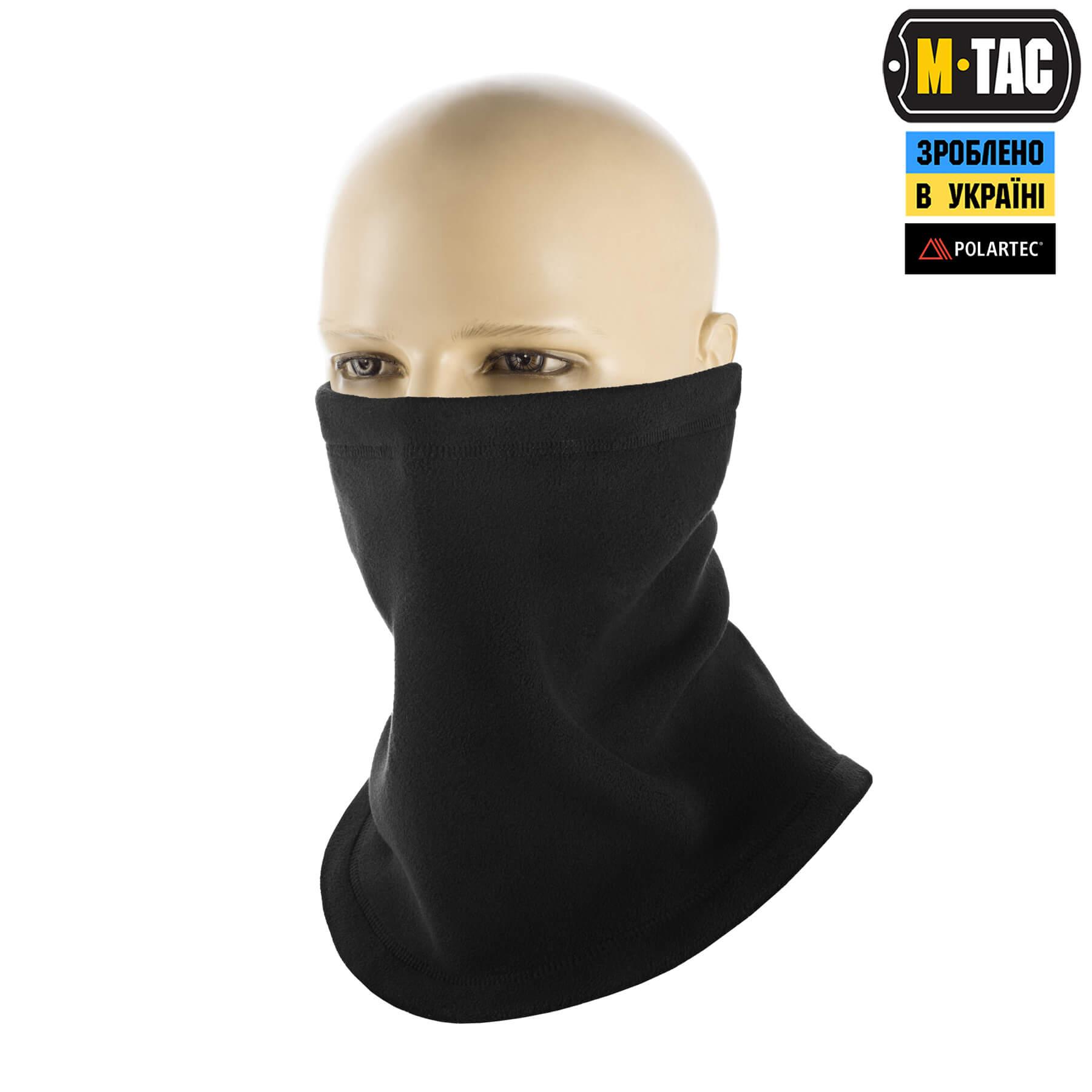М-Тас Шарф-Труба Elite Короткий З Затяжкою Фліс (320г/м2) Black