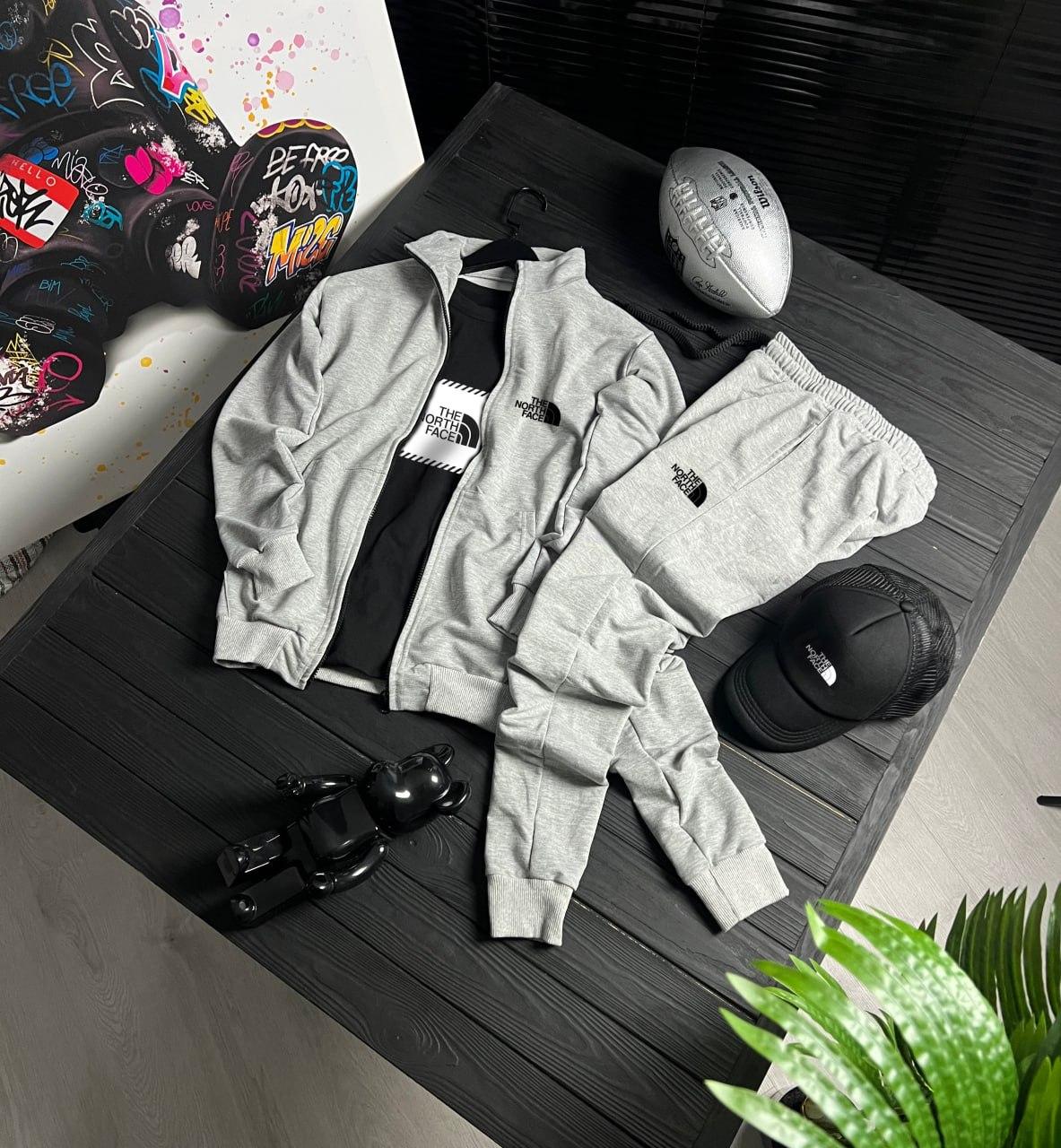 Сет зип олимпийка 4в1 The North Face на прохладную погоду костюм комплект одежды
