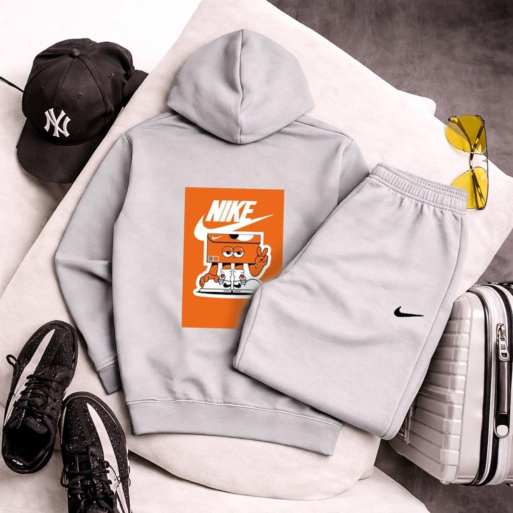 Весняний комплект Nike хлопковый повседневный и базовый для прогулок костюм