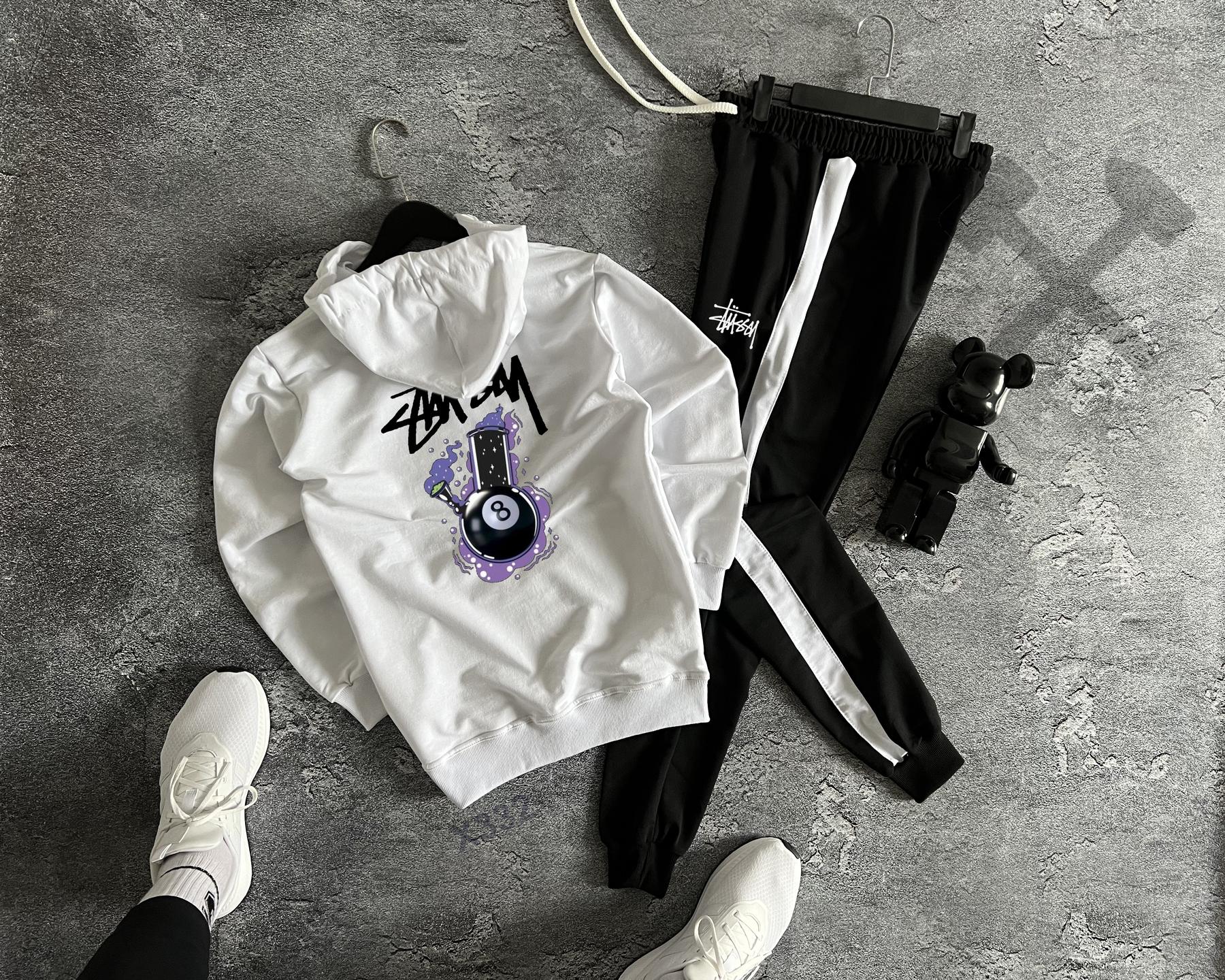 Комплекти худі лого Stüssy весна/осінь для міста костюм