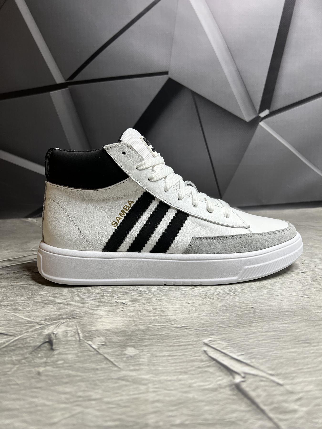 Ботинки мужские спортивные зимние кроссы белые Adidas АБ-4 0.8 Denver ...
