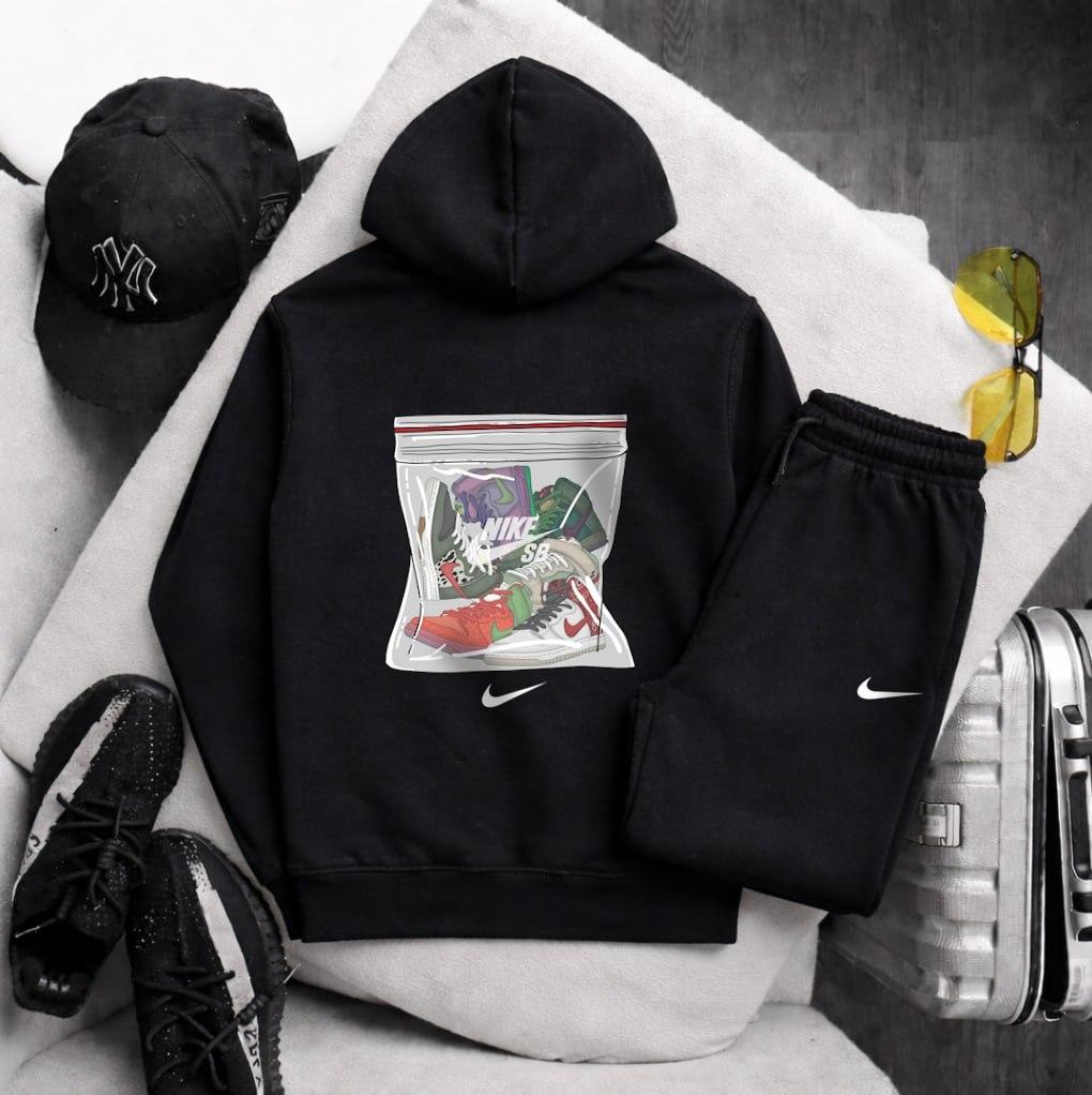 Весняний комплект Nike хлопковый актуальный в уличном стиле костюм