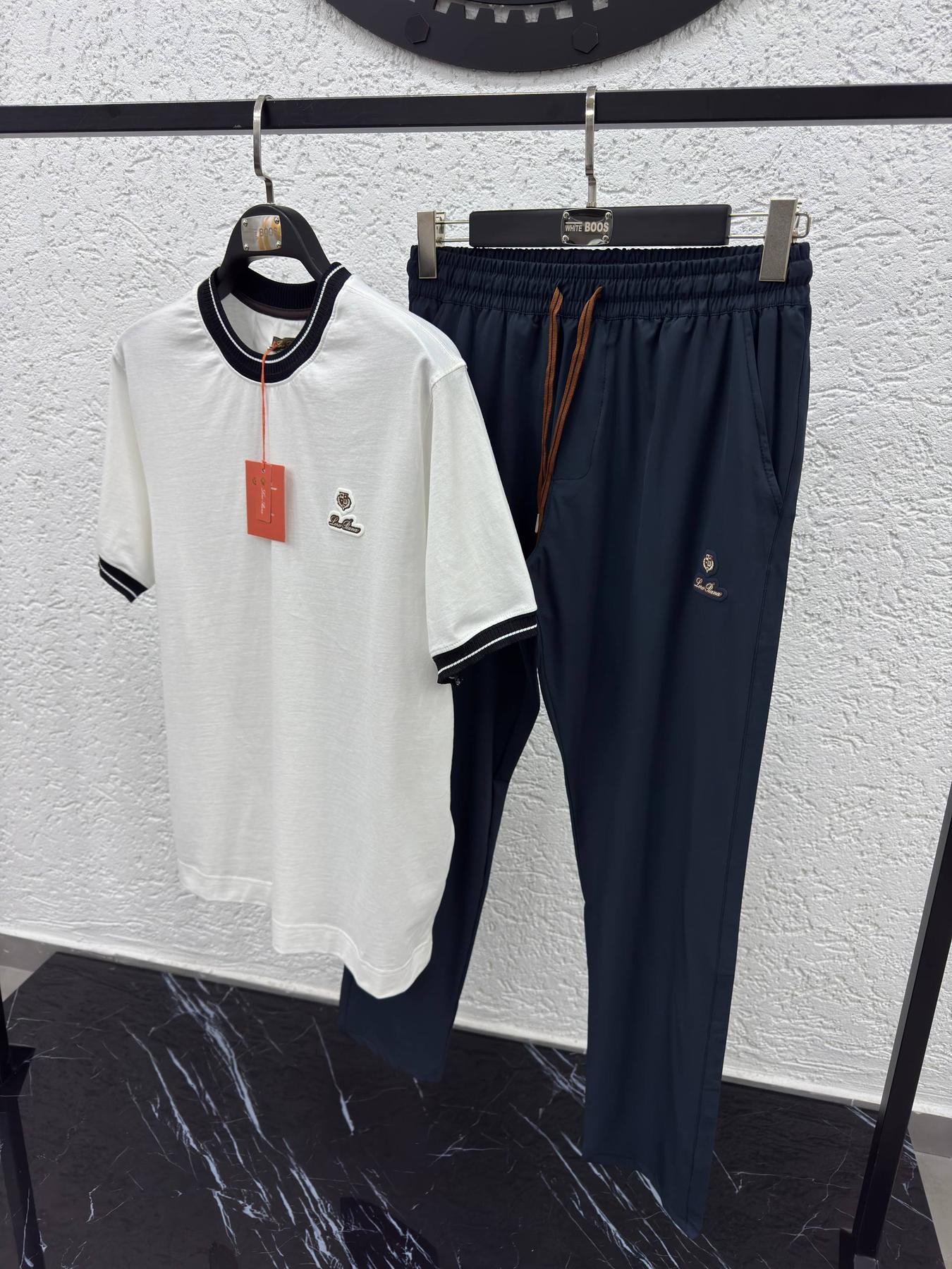 Loro Piana (штаны холодок) мужские хлопковые всесезонные базовые на каждый день брюки