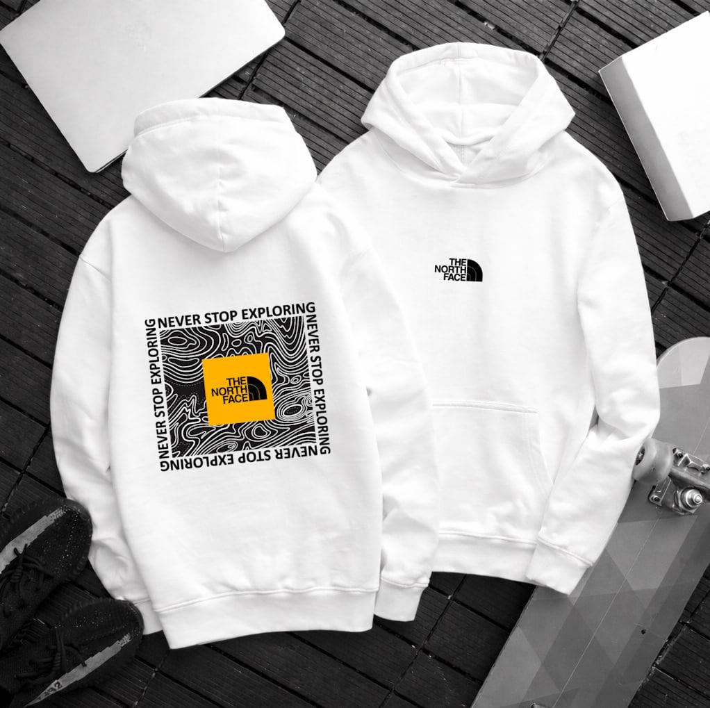 Худи Петля The North Face мужское хлопковое всесезонное модное и практичное с капюшоном на подарок