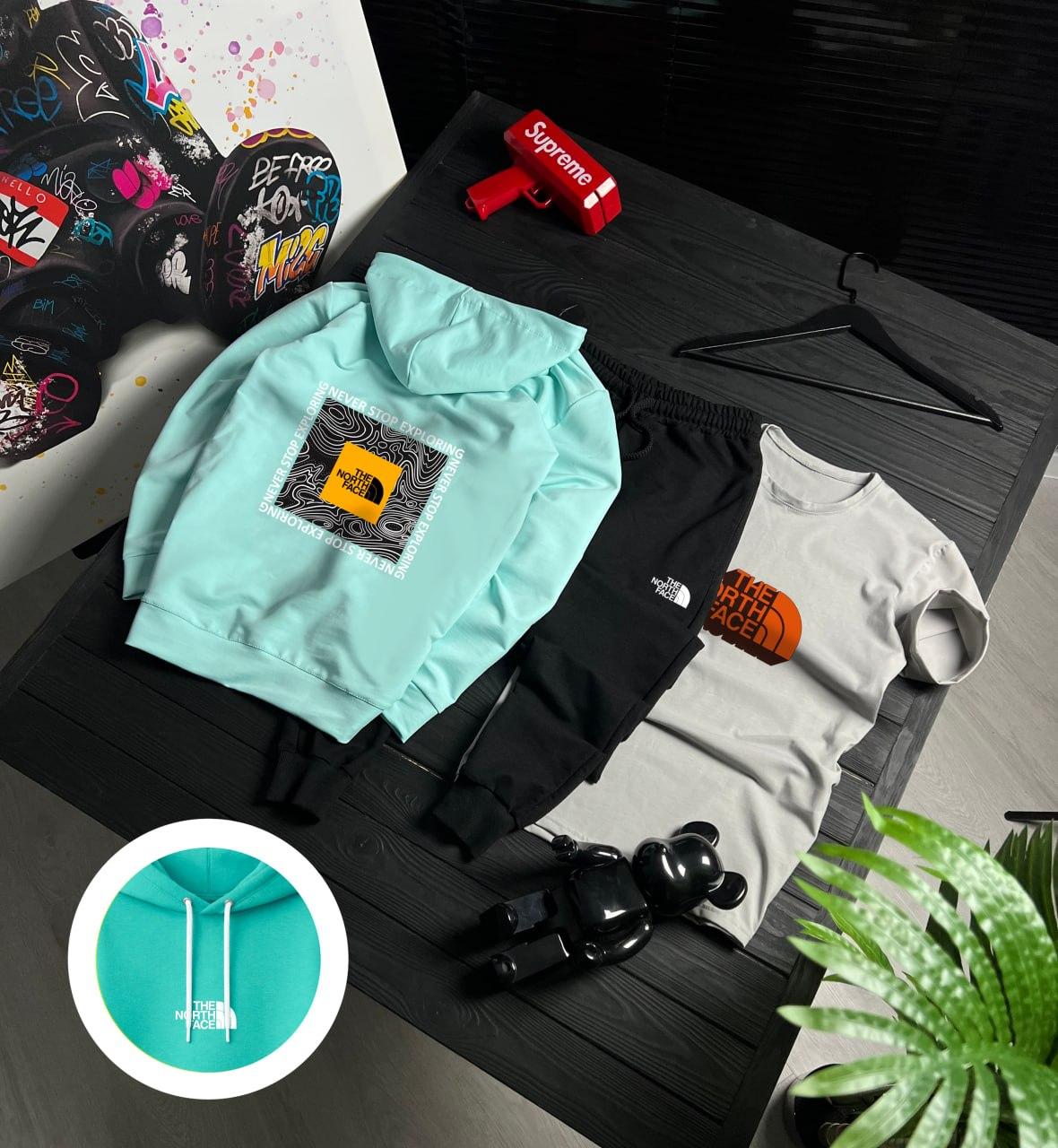Сет худи 3 в 1 The North Face для активного отдыха костюм комплект одежды