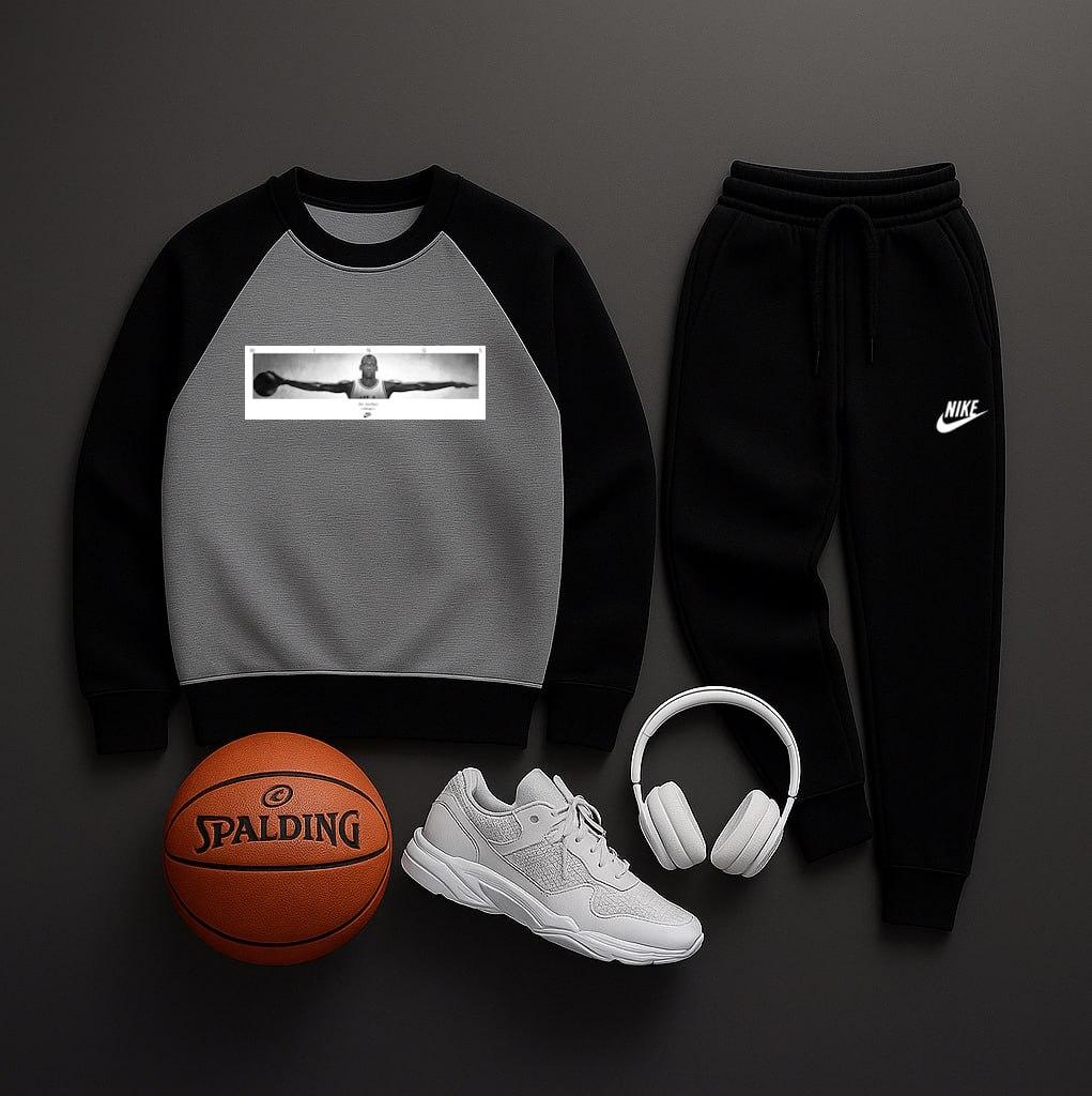 Зимние комплекти свитшот Jordan+Nike для работы и отдыха костюм