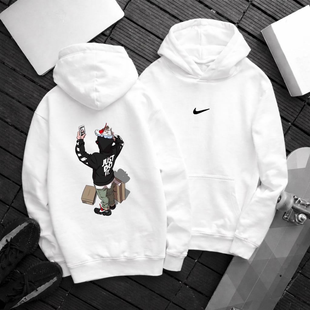 Худі петля Nike чоловіче бавовняне всесезонне актуальне та повсякденне з капюшоном для подорожей