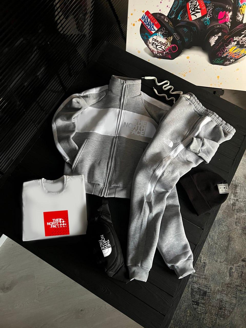 Сет зип с шапкою The North Face для учебы и прогулок костюм комплект одежды