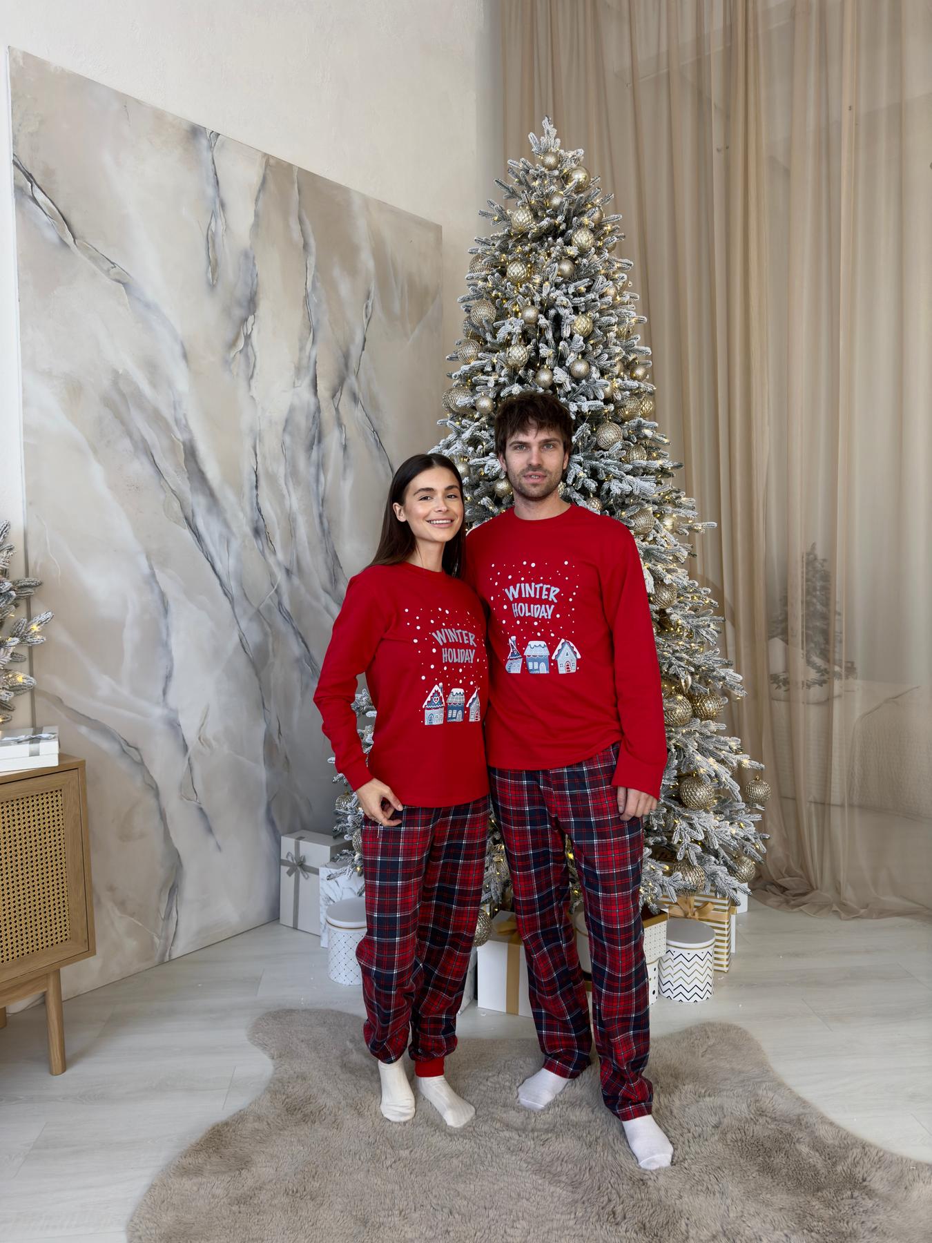 Новорічна тепла жіноча піжама COSY з начосом "Winter Holiday" - фото 7