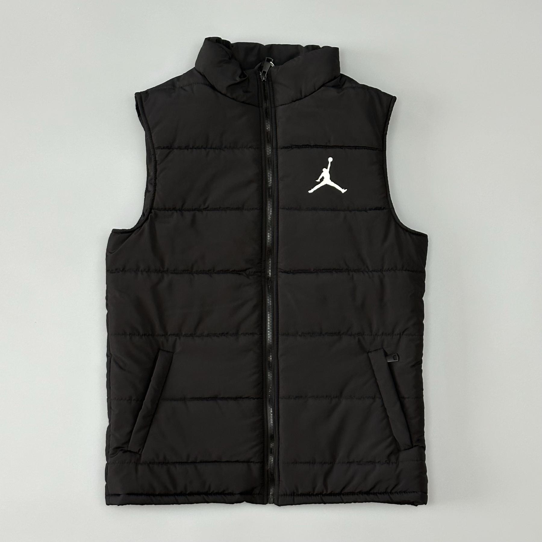 Жилетка Air Jordan мужская демисезонная модная и повседневная на молнии на синтепоне прямого кроя безрукавка