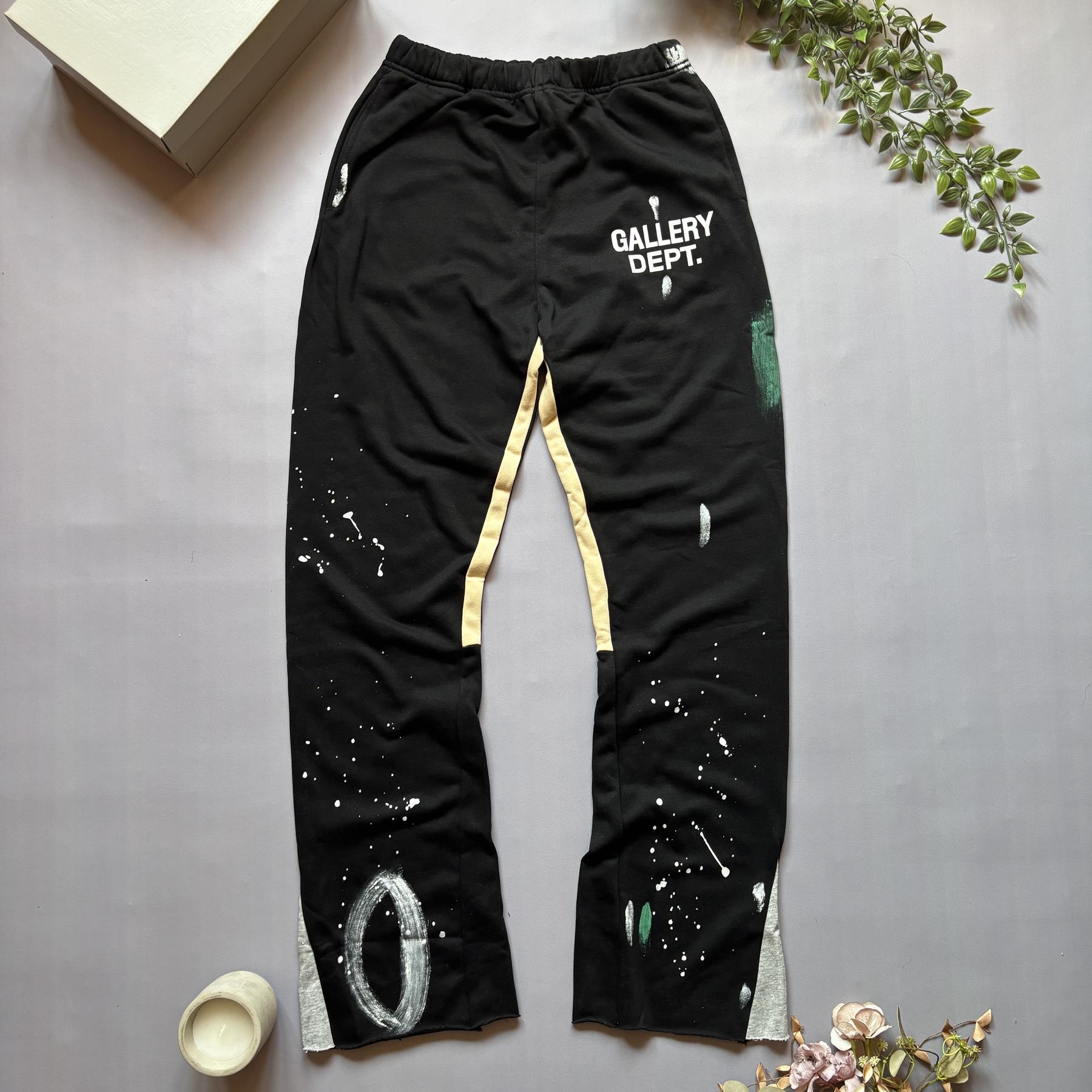 Gallery Dept Flared Штани З Фарбою Чорні