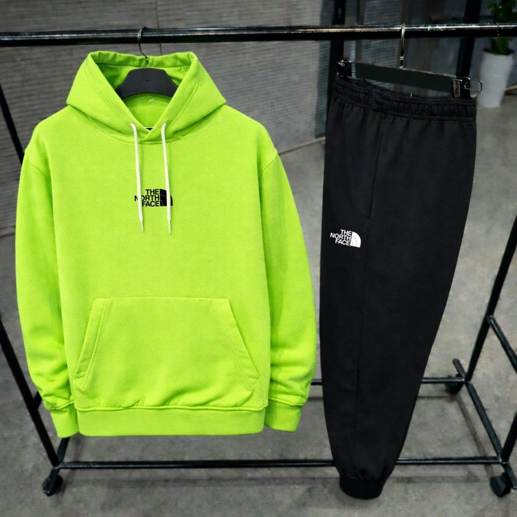 Комплект худи The North Face трикотажный демисезонный базовый и молодежный для ежедневных образов костюм