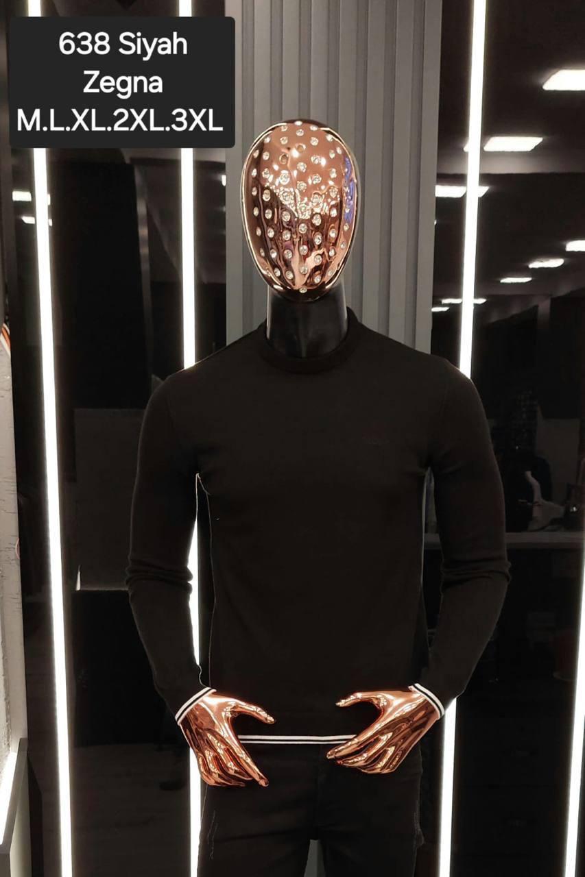 Свитшот Zegna мужской трикотажный всесезонный практичный и повседневный для отдыха кофта без капюшона реглан