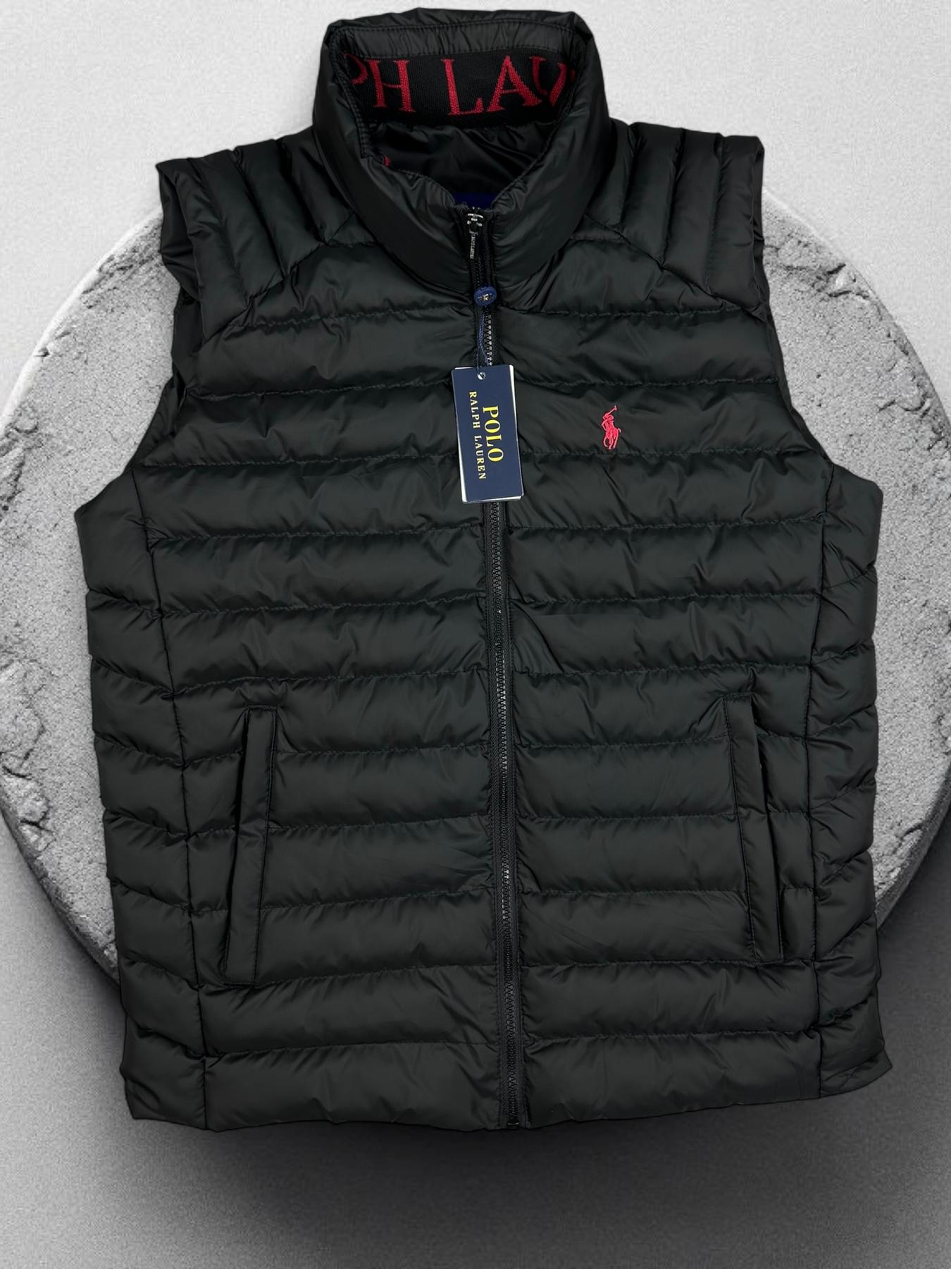 Ralph Lauren (черный)мужской жилет демисезонный модный и универсальный классический на молнии безрукавка