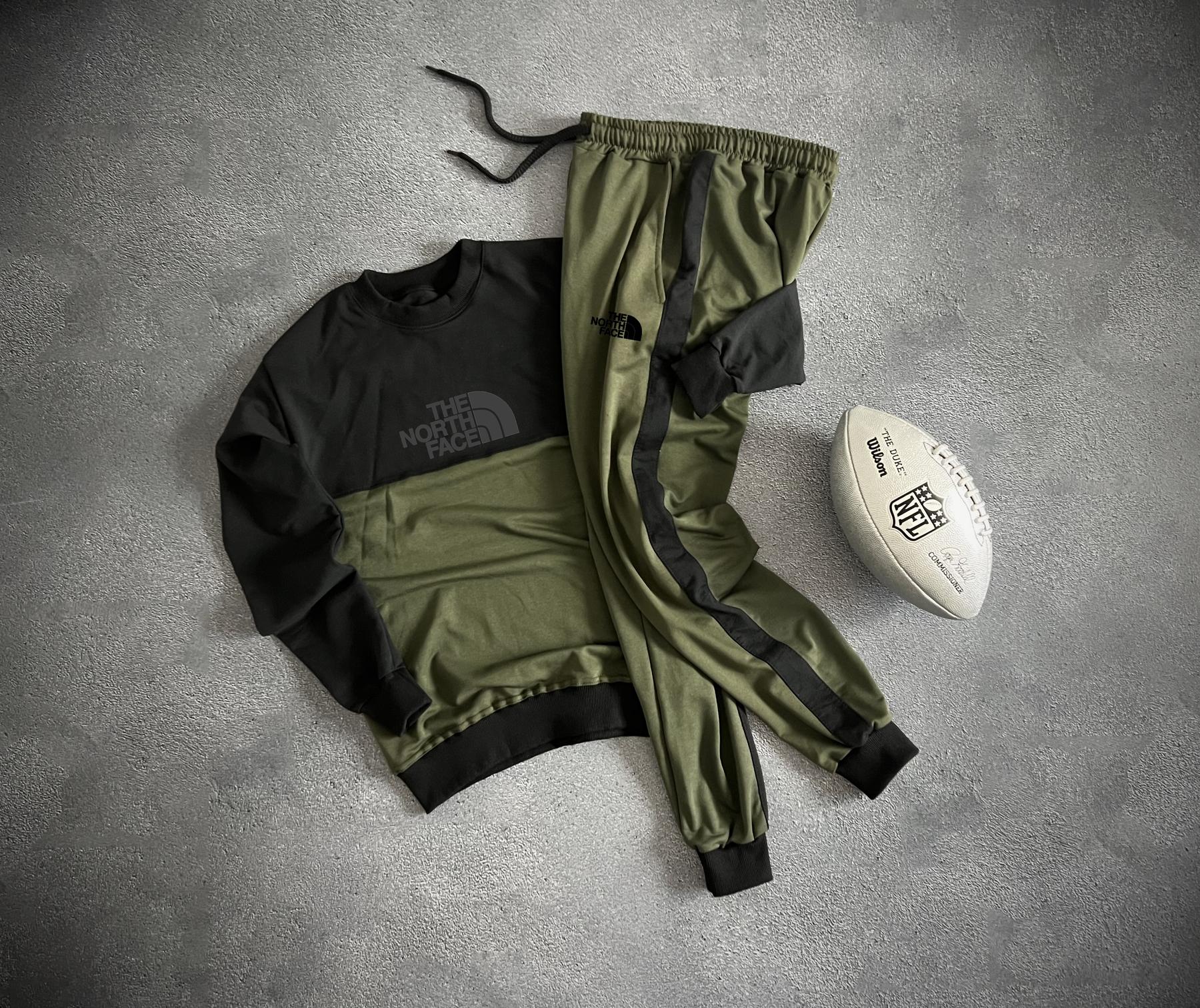 Комплект свитшот The North Face весна\осень хлопковый молодежный на прогулку костюм