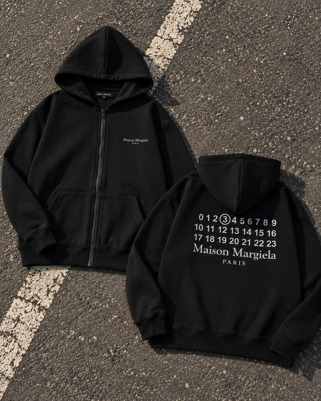Зіп-худі Maison Margiela ZMM001 (Чорний)