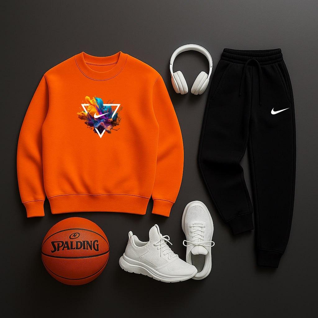 Зимние комплекти свитшот Nike на прогулку костюм