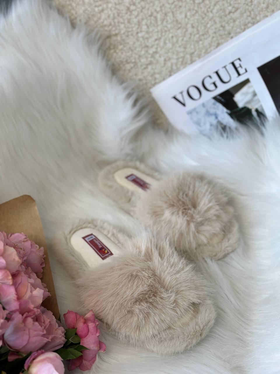 Кімнатні тапочки KT1019/1 (молочні)